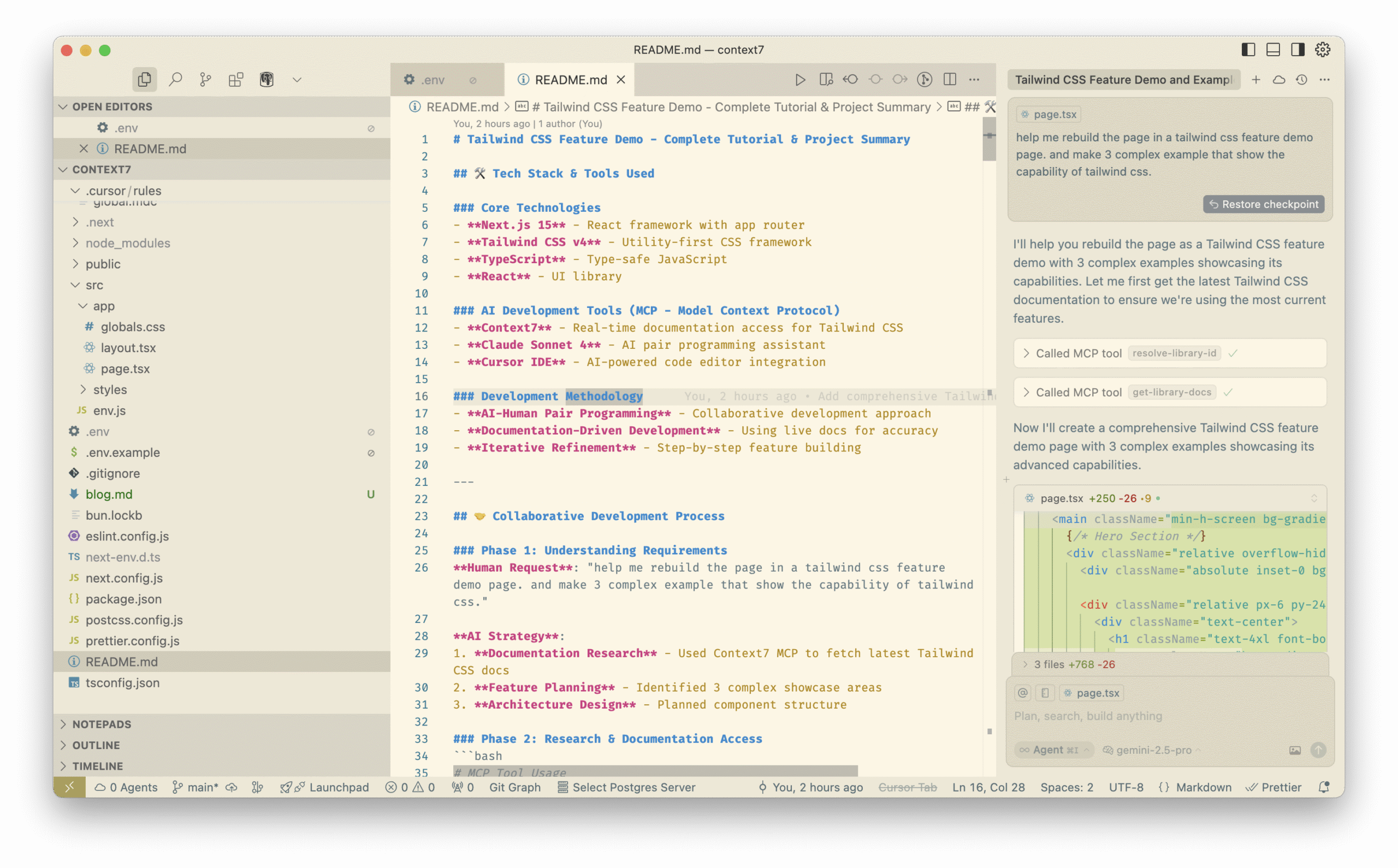 Context7 and Tailwind CSS Demo