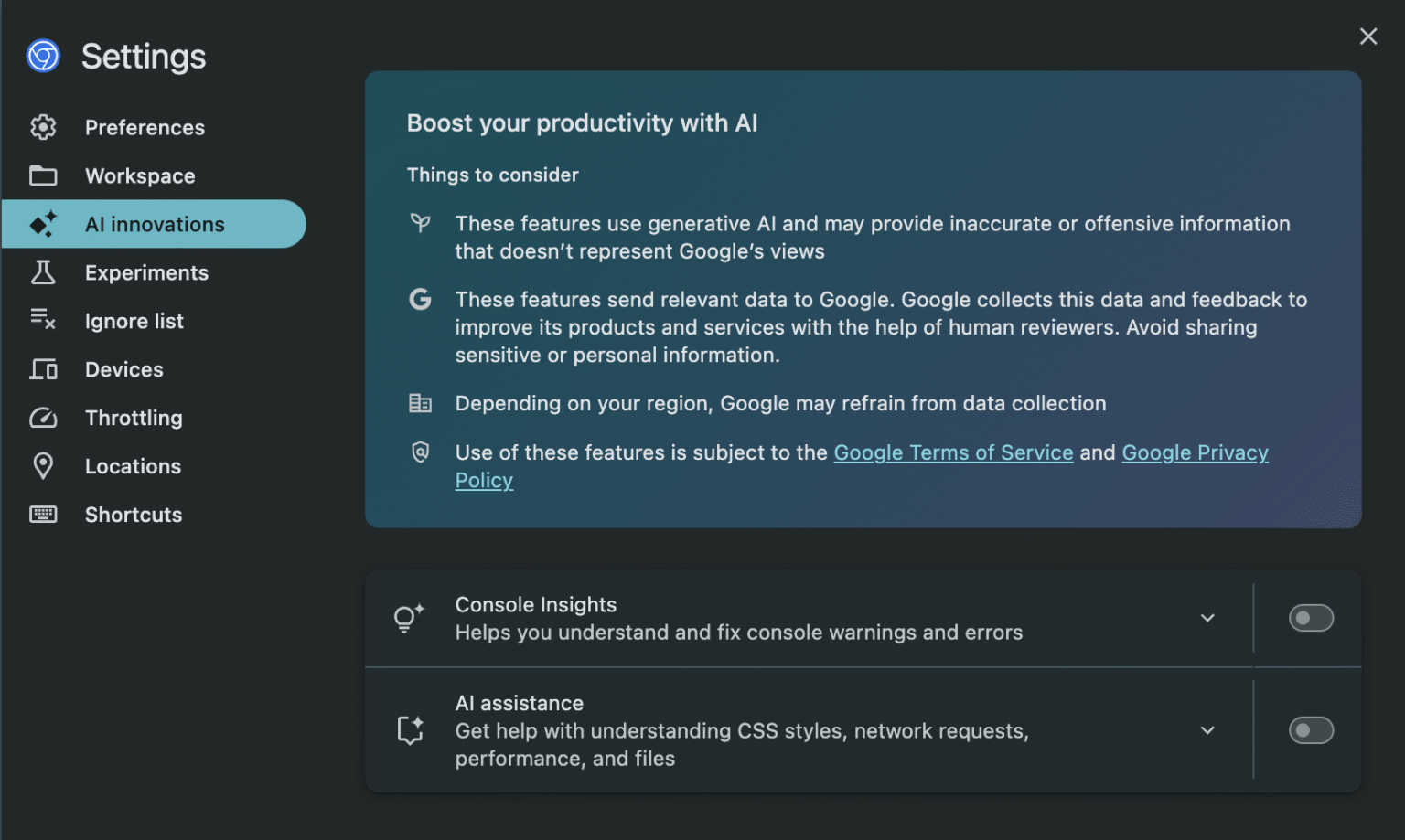 Chrome AI
